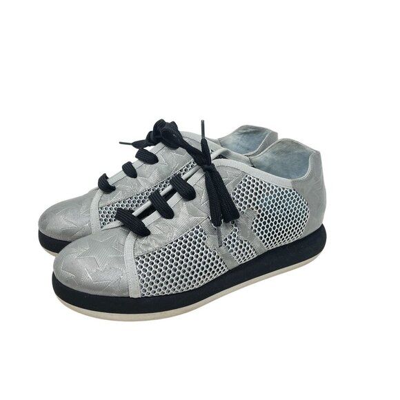 Thierry Rabotin Runner Mesh Platform Sneakers Silver Size 38 - Picture 8 of 8
